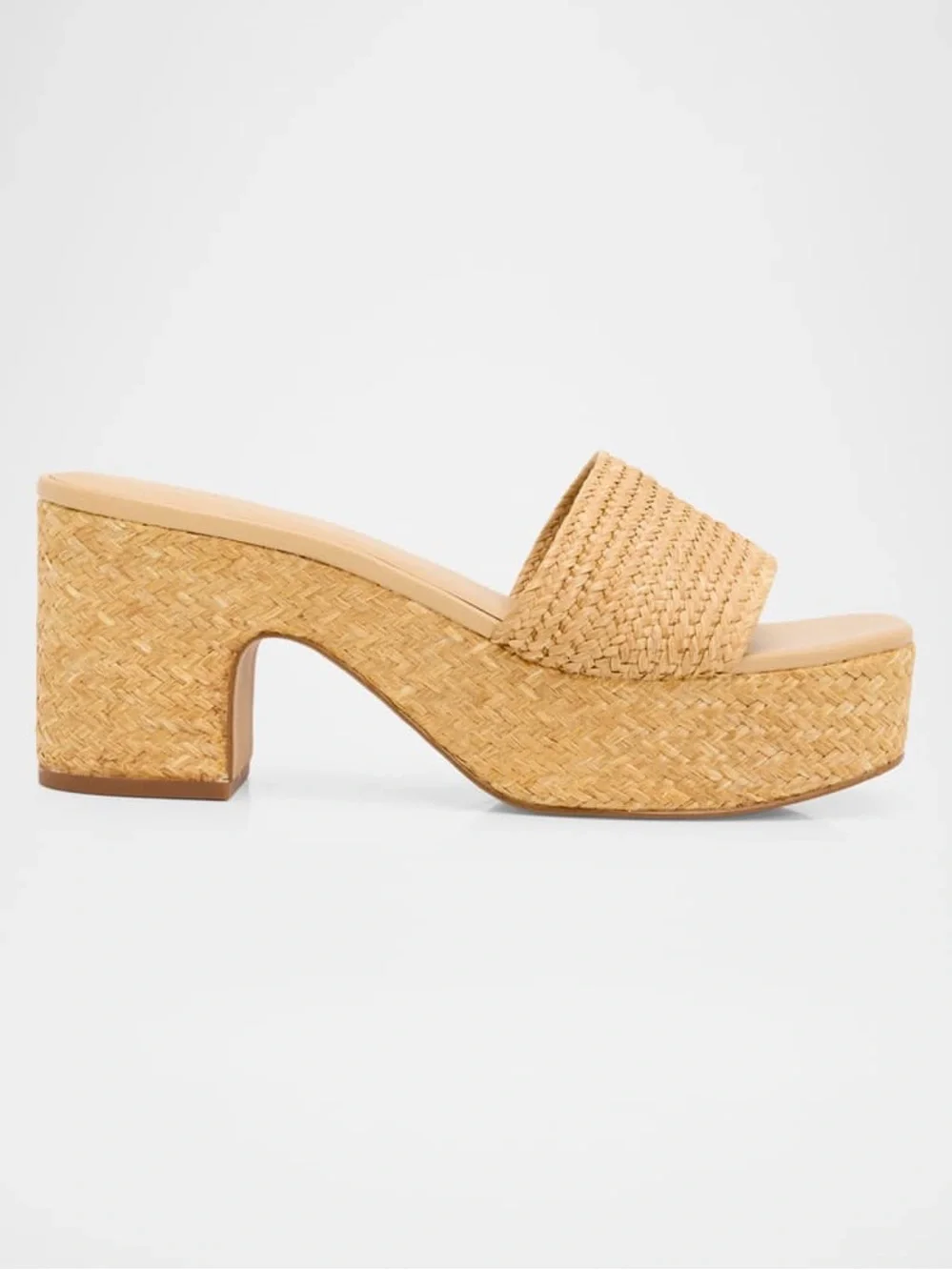 Vince Clarita Raffia Platform Sandals Womens Size 7